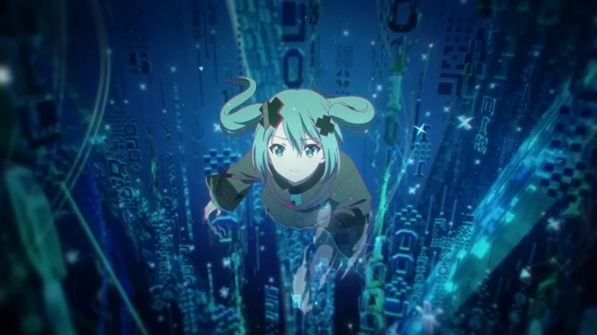 Sadge Miku swimming through the digital circuits looking for people to sing to and be heard by